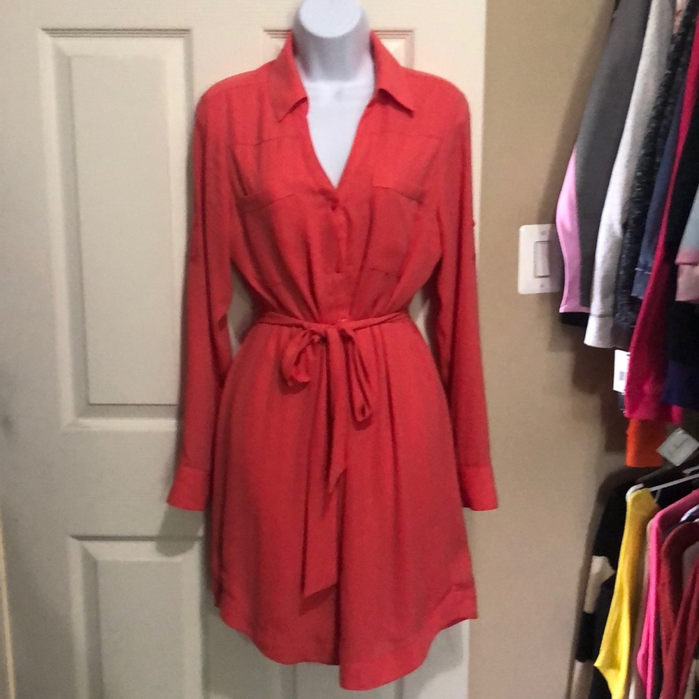 Gorgeous coral Express dress